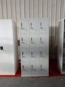 Armoires métalliques à clé à 12 portes, unités de rangement pour l'école, le bureau à domicile, meubles, 6/12/15/18/24 portes personnalisables - Product Image 3