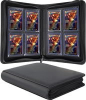 Carpeta para Tarjetas Coleccionables Toploader, 4/9 Bolsillos, Personalizada, de Cuero PU, para Tarjetas TCG