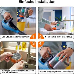 Filtre de remplacement FC8009/01 pour aspirateurs Philips <span class=keywords><strong>SpeedPro</strong></span> et <span class=keywords><strong>SpeedPro</strong></span> Aqua, compatible avec les modèles FC6721-FC6729 - Product Image 6