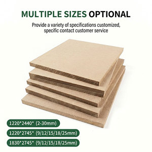 Panneaux de fibres brutes personnalisés, panneaux MDF en bois, panneaux MDF mélaminés, épaisseurs 18mm, 12mm, 9mm, 5mm, 3mm, 25mm pour meubles, armoires et placards - Product Image 2