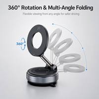 Penyangga Ponsel Mobil Magnetik Kuat N52 dari Aluminium Alloy, Perekat Vakum untuk Dashboard Truk dan Mobil, Grosir, OEM, Supplier Pabrik