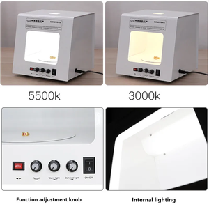 Sanoto tb30 <span class=keywords><strong>Mini</strong></span> <span class=keywords><strong>Photo</strong></span> <span class=keywords><strong>Studio</strong></span> Light Box Softbox Plateau Tournant Intégré <span class=keywords><strong>Pour</strong></span> <span class=keywords><strong>Bijoux</strong></span> - Product Image 4