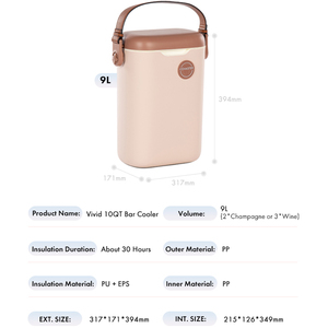 Nevera portátil Icemaster de grado alimenticio y con certificaciones internacionales, con estructura de tres capas aisladas, para cerveza y bebidas frías. - Product Image 5