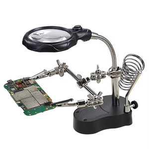 Pinza Auxiliar de Soldadura 3.5X 12X, Soporte para Soldador de Placas de Circuito, Herramienta con Lupa para Soldadura - Product Image 4