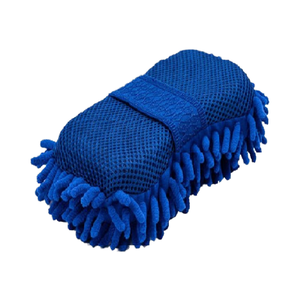 Guantes de lavado de coches de microfibra de gran tamaño y toalla de lavado a mano herramienta de esponja de limpieza de ventanas de carrocería multiusos con diseño Coral - Product Image 4