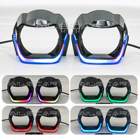Masque de décoration DRL RGB à effet de poursuite pour phares de voiture, compatible avec les caches de projecteur LED Angel Eye de 3,0 pouces Robot DRL Gen.2