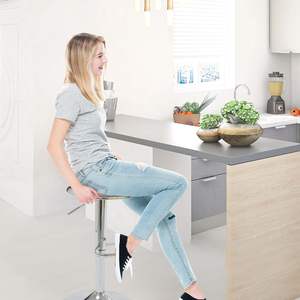 ALINUNU personalizado moderno <span class=keywords><strong>de</strong></span> lujo <span class=keywords><strong>de</strong></span> acero inoxidable manicura Club hogar Comedor Cocina café restaurante salón bar silla - Product Image 1