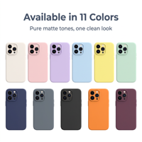 Coque en silicone liquide mate antichoc ultra-fine à toucher doux, prix abordable, pour iPhone séries 13/14/15/16/17/18