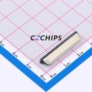 FPC-1.0AS-20PWCR-H25 FFC/FPC Connector SMD,P=1mm,Horizontal Mount Connector Drawer Type Top Contact 20P 1mm - Product Image 2