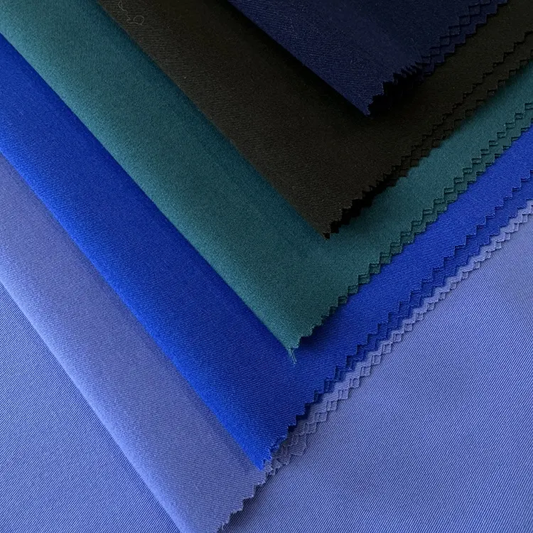 ready goods bi 4 way stretch woven polyester spandex rayon scrub fabric for medical uniform