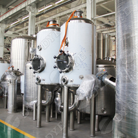 Fût de Fermentation Conique à Double Paroi en Acier Inoxydable 304/316 avec Chemise Glycolée et Trappe Latérale/Haute, Récipient Sous Pression à Capacité Personnalisable pour Usage Domestique