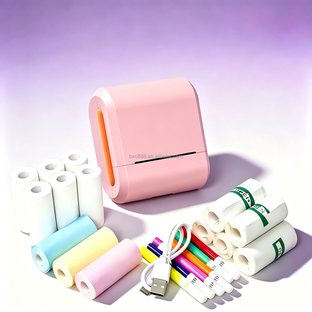 Portable Thermal Mini Printer Tik Tok Handheld 58mm Memo Wireless Label Printer Color Android Paper Photo Pocket BT Receipts