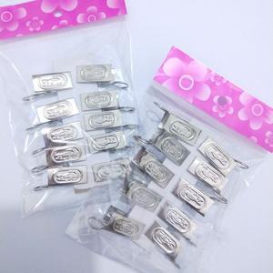 Paquete de 10 clips para cortinas con ganchos, clips para cortinas tipo cocodrilo, tela para cortinas, ganchos para cortinas, accesorios metálicos, clips pequeños - Product Image 4