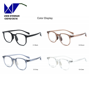 Monture optique carrée classique TR-90 taille 54-18-145 pour utilisation en laboratoire, lunettes légères pour la correction de la myopie - Product Image 3