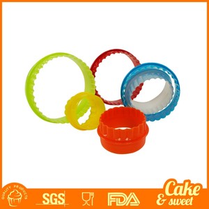 5 Cái Bộ Tem Dập Nổi Dụng Cụ Cắt Bánh Quy Hình Tròn 3d Hai Mặt Bằng Nhựa - Product Image 3