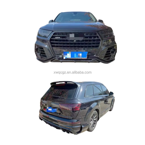 ชุดบอดี้กันชนหน้าแบบกว้างสำหรับรถ Audi Q7 <span class=keywords><strong>SQ7</strong></span>อัพเกรดสไตล์ <span class=keywords><strong>ABT</strong></span> กระโปรงข้างกระโปรงตัวกระจายลมหลังคาสปอยเลอร์คิ้ว - Product Image 3