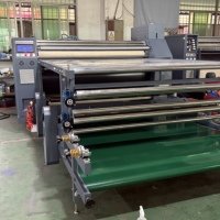 Presse à chaleur automatique à rouleaux de 1,7 m/1,9 m pour sublimation, transfert thermique par rouleaux, type calandra, 220 V/380 V, garantie 1 an