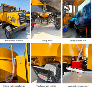 Camion malaxeur à béton autochargeur compact 2,5m³ 3m³ 3,5m³ 4,5m³ avec roues, certifié CE EPA <span class=keywords><strong>Euro</strong></span> 5, prêt à l'emploi - Product Image 6