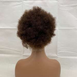 360 cierre rizado pelucas de encaje completo 100% cabello humano virgen Remy cabello corto transparente Yaki rizado recto <span class=keywords><strong>Vietnam</strong></span> origen - Product Image 3