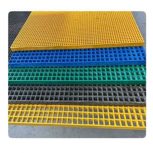 Frp Flooring Fiberglass Grating 1.5" * 1.5" Grp Grid <b>Mesh</b> 4 Ft* 8ft Factory Price - Product Image 3