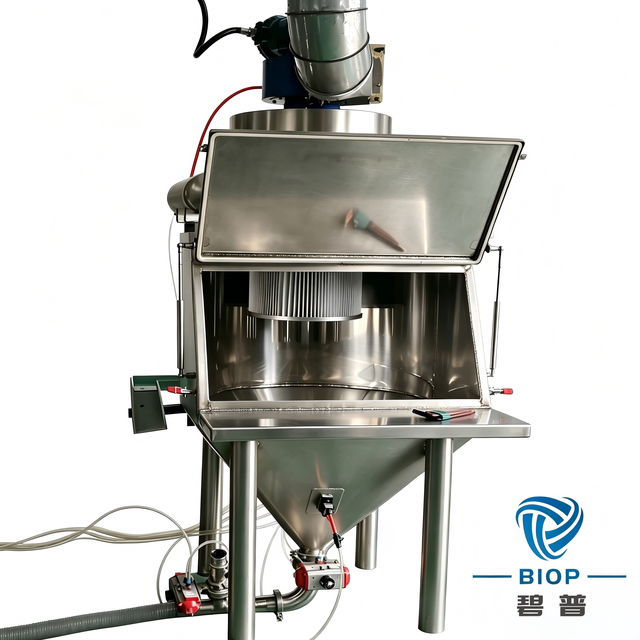 Dust-free Closed Feeding Station Stainless Steel Automatic Feeding Machine with Motor 10 kW 380V Voltage 1 Year Warranty