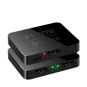 4k hdmi splitter 1 x2 1 ב 2 4 4 החוצה 4k30hz hdmi מפצל 1 x4 יציאות hdmi hub מחזר מגבר עבור ps4 pc