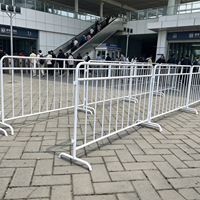 Barrière de gestion de foule en acier galvanisé OEM avec panneaux emboîtables pour événements, expositions et contrôle des flux de piétons