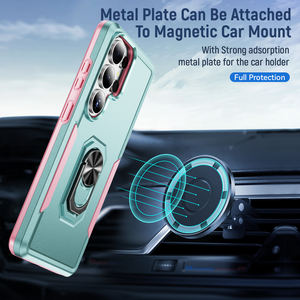 360 °   Custodia con Supporto ad Anello Magnetico per Samsung Galaxy S26 Ultra S25 Edge S24 S23 FE S22 <span class=keywords><strong>S21</strong></span> Plus A56 A16 A15 A06 A07 A17 - Product Image 3