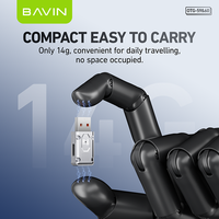 BAVIN OTG 59 60 120W 10Gbps Tipe c ke USB 3.1 Adapter Converter pembaca kartu ke Micro Android V8 Tpc Adapter Otg