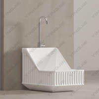 YINGJIE Wudumate lavabo main rectangulaire art lavabo évier musulman wudu évier musulman Wudu lave-pieds bassin