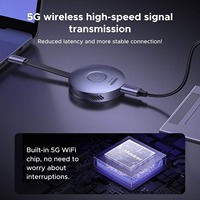 Transmisor USB-C Inalámbrico Magnético y Receptor HDMI, USB C a HDMI 1080P60Hz, Transmisión 5G para Transmitir Video y Audio