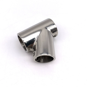 Thuyền Du Thuyền lan can phụ kiện 22mm 60 độ thép không gỉ Ống 316 ống nối liền mạch Tee - Product Image 1