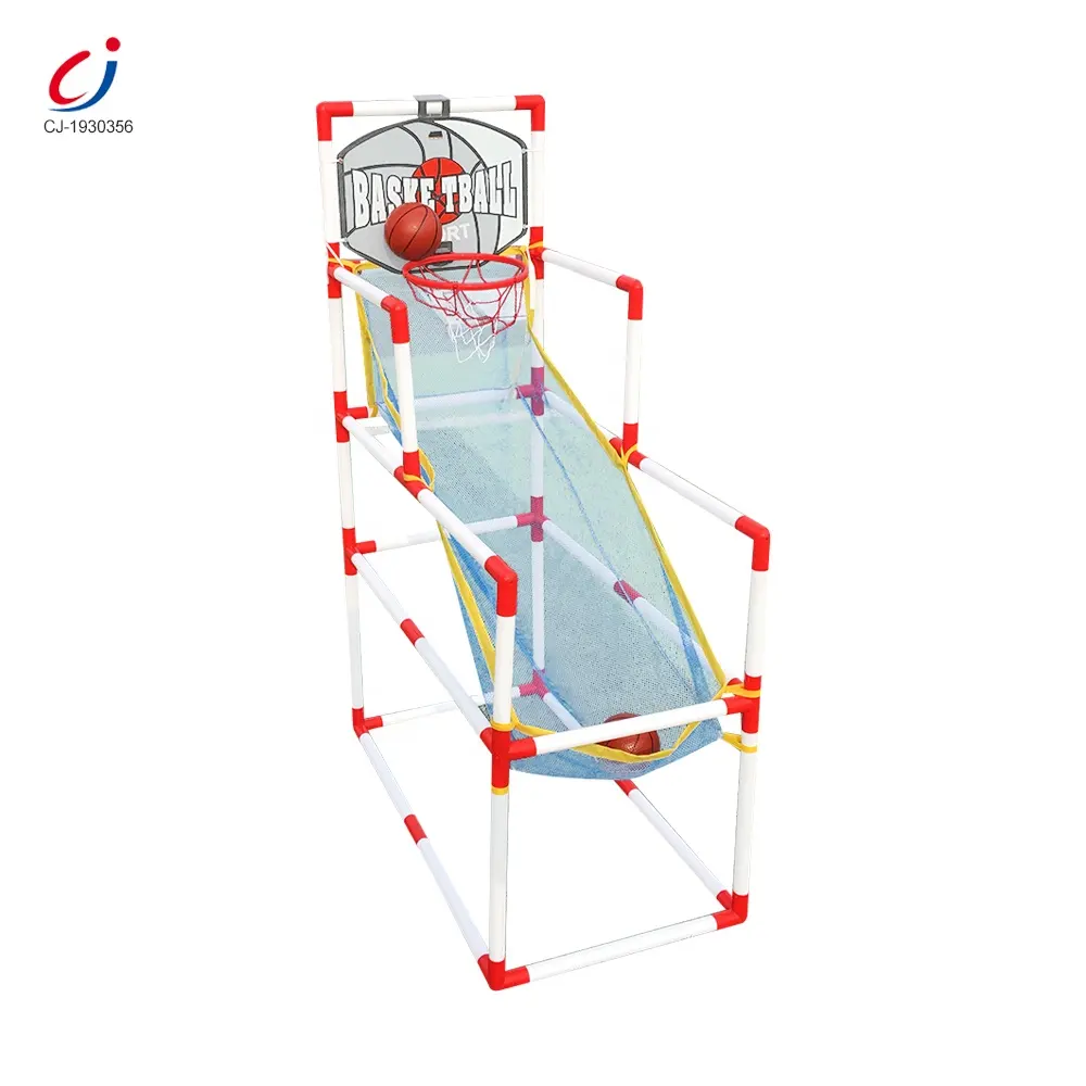 De alta calidad de plástico cubierta juego de deportes juguete tablero de baloncesto para los niños