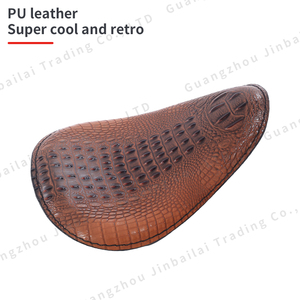 Housse de siège en cuir PU classique en promotion pour sièges de moto Cafe Racer, Sportster, <span class=keywords><strong>Bobber</strong></span>, Chopper, XL883, XL1200 - Product Image 4