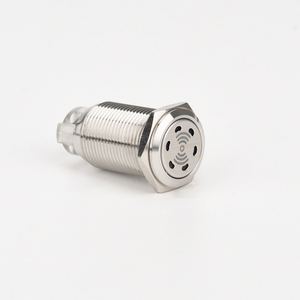 220VAC không thấm nước chống phá hoại 22mm thép không gỉ kim loại nút nhấn với đèn LED màu Đỏ ánh sáng cảnh báo điện tử <span class=keywords><strong>buzzer</strong></span> - Product Image 5