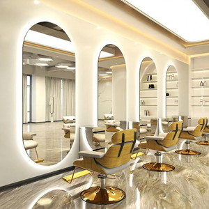 Espejo de Salón Arqueado con LED, de Vidrio, de Cuerpo Entero, Mueble Comercial para Peluquería y Barbería, Diseño Moderno y Duradero - Product Image 5