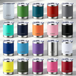 Vaso de Viaje de Acero Inoxidable de 10 oz, Aislado al Vacío, con Tapa Deslizante a Prueba de Fugas, en Varios Colores Mate, para Auto y Oficina - Product Image 1