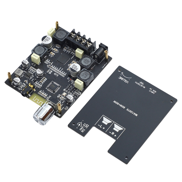 OEM ODM 2*80W Class D Digital Power Amplifier Board MA12070P Blueteeth 5.0 DIY Home Audio Sound Speaker Power Amplifier Board