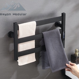 Wayon - <span class=keywords><strong>Toallero</strong></span> Calefactor de Lujo de Acero Inoxidable, Montaje en Pared, Color Gris Metálico, Calentador de Baño - Product Image 3
