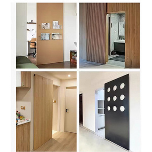 Sistema de Puerta <span class=keywords><strong>Corredera</strong></span> con Riel de 1.5m <span class=keywords><strong>para</strong></span> Puerta de Madera, <span class=keywords><strong>Cierre</strong></span> Suave y Silencioso - Product Image 6