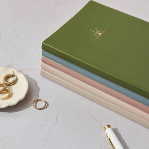 Cuaderno Personalizado de Tapa Dura de Cuero PU con Forro, Agenda Diaria con Detalles en Dorado, <span class=keywords><strong>Diario</strong></span> Estético para Oficina y Escuela - Product Image 1