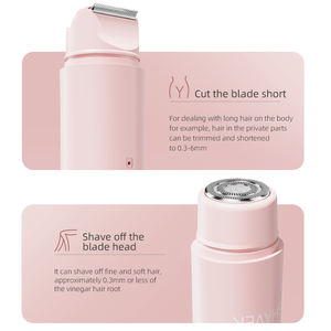 Épilateur électrique double pour femmes, étanche, alimenté par USB/batterie, appareil d'épilation pour tout le corps, tondeuse pour les aisselles et les jambes - Product Image 2