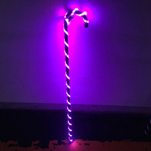 Bastón de baile de escenario, bastón LED con muleta, bastón de Jazz, bastón de iluminación, regalo de Festival de Navidad, <span class=keywords><strong>bastones</strong></span> luminosos Led - Product Image 5