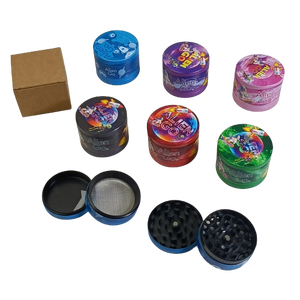 Molinillo de hierbas Alien Go 6 colores, personalizado, duradero, de 50 mm, de aleación de zinc metálica, de 4 capas, para accesorios de fumar. - Product Image 1