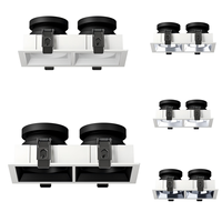 Downlight LED à double tête Cadre de boîtier sans garniture en aluminium moulé sous pression Lumière d'éclats d'obus Encastré Gu10 GX53 Gu5.3 Mr16 Cadre de module Led