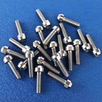 Boulon de jante fendue en titane M7x24mm, boulon à tête cannelée 12 points en titane pour jantes fendues