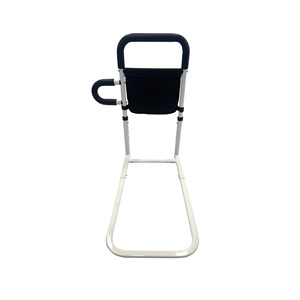 Barandilla plegable para cabecera de cama, dispositivo de asistencia de altura ajustable para personas mayores, soporte de seguridad con bolsa de almacenamiento, color blanco - Product Image 3
