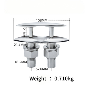 Fabricant Direct – Quincaillerie Marine en Acier Inoxydable 316 Poli Miroir, Griffe Escamotable à Enfoncer pour Bateaux - Product Image 3