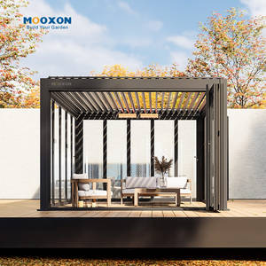 Pérgola Exterior Resistente <span class=keywords><strong>con</strong></span> Persianas Eléctricas para Control del Viento y la Lluvia - Product Image 2