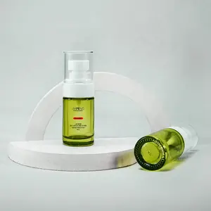 25ml Face Perfume Mist Spray Mist Olive Green Glass Bottle Container For Cosmetics Use